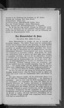 Der Gemeindesaal St. Petri.
