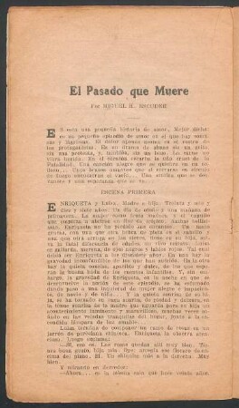 El pasado que muere
