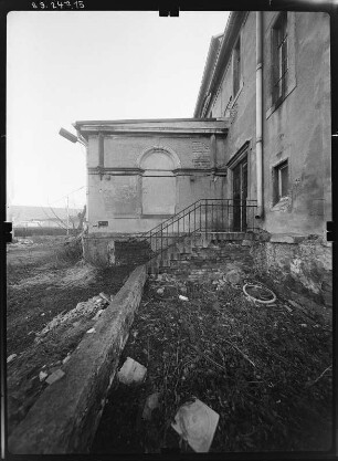 Weinböhla, Kirchplatz 2. Zentralgasthof (um 1905). Hofansicht