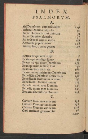Index Psalmorum.