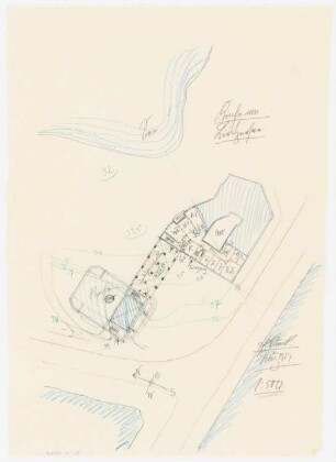 Evangelische Kirche am Lietzensee, Berlin-Charlottenburg Standortvariation: Lageplan (Variante), 1:500
