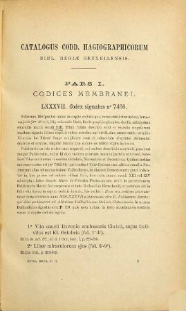 Catalogus codicum hagiographicorum Bibliothecae Regiae Bruxellensis, 1, Codices Latini Membranei ; 2