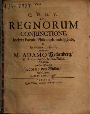 De regnorum coniunctione