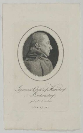 Bildnis des Sigmund Christof Harsdorf von Enderndorf