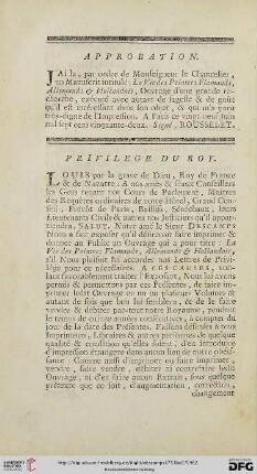 Privilege du roy