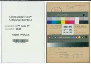 Entnazifizierung Wilhelm Walter , geb. 14.01.1904 (Angestellter)