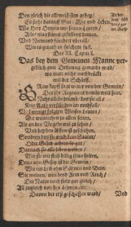 Das XI. - XV. Capittel.