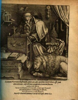 Bibliotheca chalcographica hoc est virtute et eruditione clarorum virorum imagines. 8, Continuatio III.