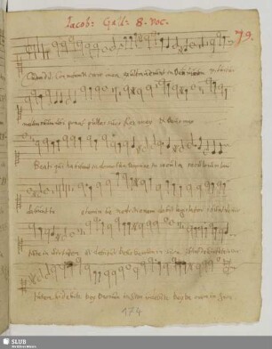 Gallus, Iacobus: Quam dilecta tabernacula