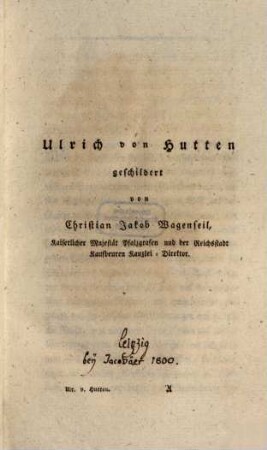 Ulrich von Hutten