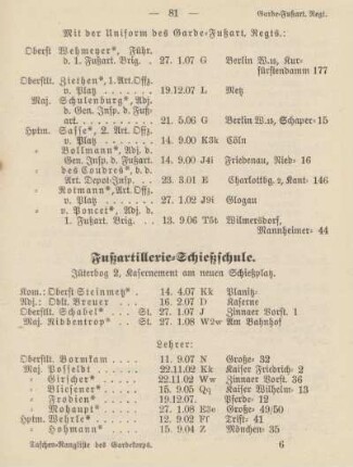 Fußartillerie-Schießschule