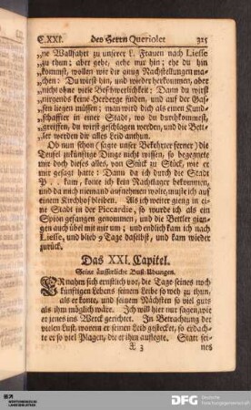Das XXI. Capitel. Seine äusserliche Buß-Ubungen.