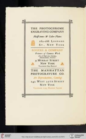 Rogers & Company [Printers of Camera Work]