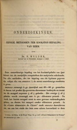 Scheikundige verhandelingen en onderzoekingen, 3,1. Geene