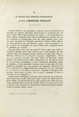 De Heronis quae feruntur definitionibus.