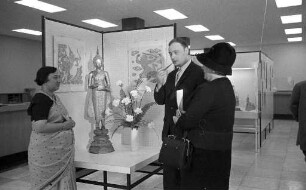 Ausstellung "Buddha" in den Geschäftsräumen der Commerzbank.