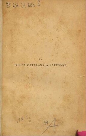La poesía catalana á Sardenya