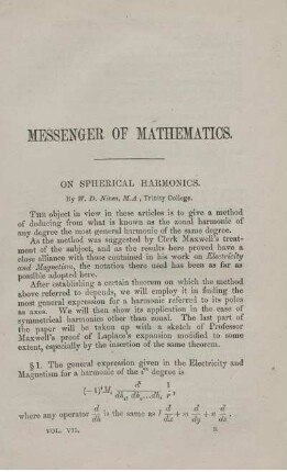 On spherical harmonics.