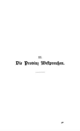 III. Die Provinz Westpreußen.