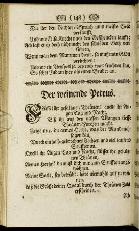 Der weinende Petrus.