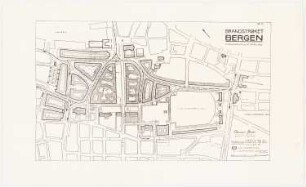 Teilbebauungsplan, Bergen: Lageplan 1:1000, Phase 2, revidierter Vorschlag