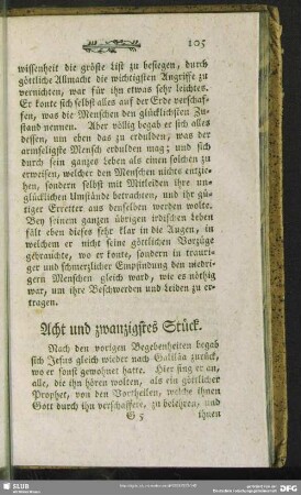 Acht und zwanzigstes Stück
