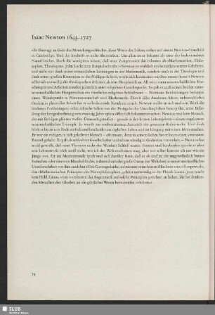 Isaac Newton 1643-1727