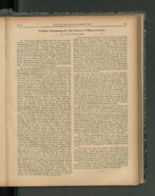 Persiens Bedeutung für die deutsche Volkswirtschaft.