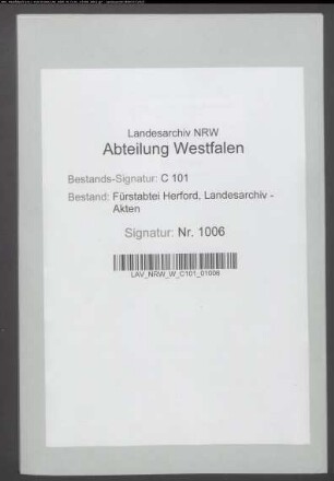 Anstellung des abteilichen Amtmanns