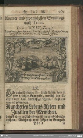 LX. Mancherley Lebens-Arten und Zufälle der Menschen
