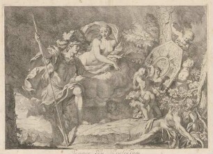 Venus schenkt Aeneas die Waffen