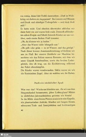 Noch ein nächtlicher Spuk