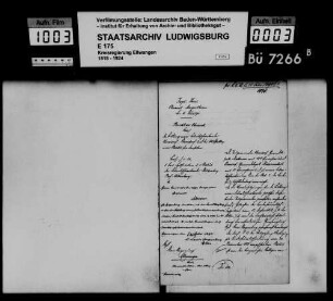 Bildung eines Feuerlöschverbands Oberndorf-Standorf, OA Mergentheim