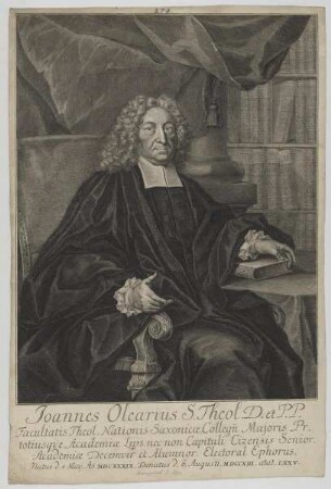 Bildnis des Joannes Olearius