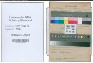 Entnazifizierung Albert Rottmann , geb. 16.01.1892 (Beamter)