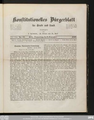 Konstitutionelles Bürgerblatt für Stadt und Land