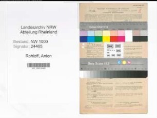 Entnazifizierung Anton Rohloff, geb. 26.10.1906 (Verm.Inspektor)