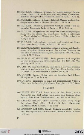 Plastik (Nr. 240-274)