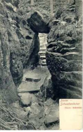 Die Schwedenlöcher auf der Bastei in der Sächsischen Schweiz