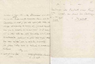 Karoline Luise von Baden an Unbekannt (Darmstadt)