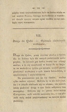 VII. Droga do Quito - Opisanie niektorych wulkanow