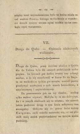VII. Droga do Quito - Opisanie niektorych wulkanow
