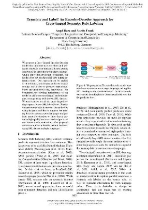 Translate and label! An encoder-decoder approach for cross-lingual semantic role labeling