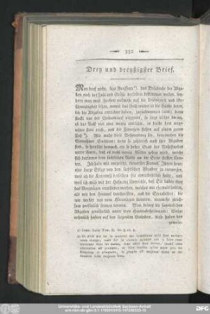 Drey und dreyßigster Brief.