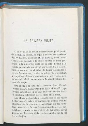 La primera visita