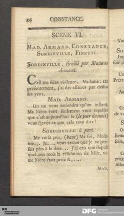 Acte Premier: Scene VI.
