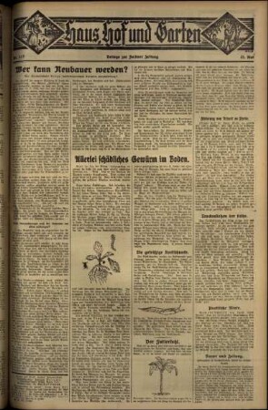 Zweite Ausgabe vom Freitag, den 25. Mai 1934.