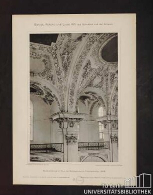 17. Stuckverzierung im Chor der Schlosskirche zu Friedrichshafen, 1698.