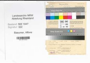Entnazifizierung Alfons Baeumer , geb. 23.05.1909 (Angestellter)
