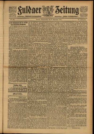 Ausgabe vom Donnerstag, den 07. Dezember 1905.